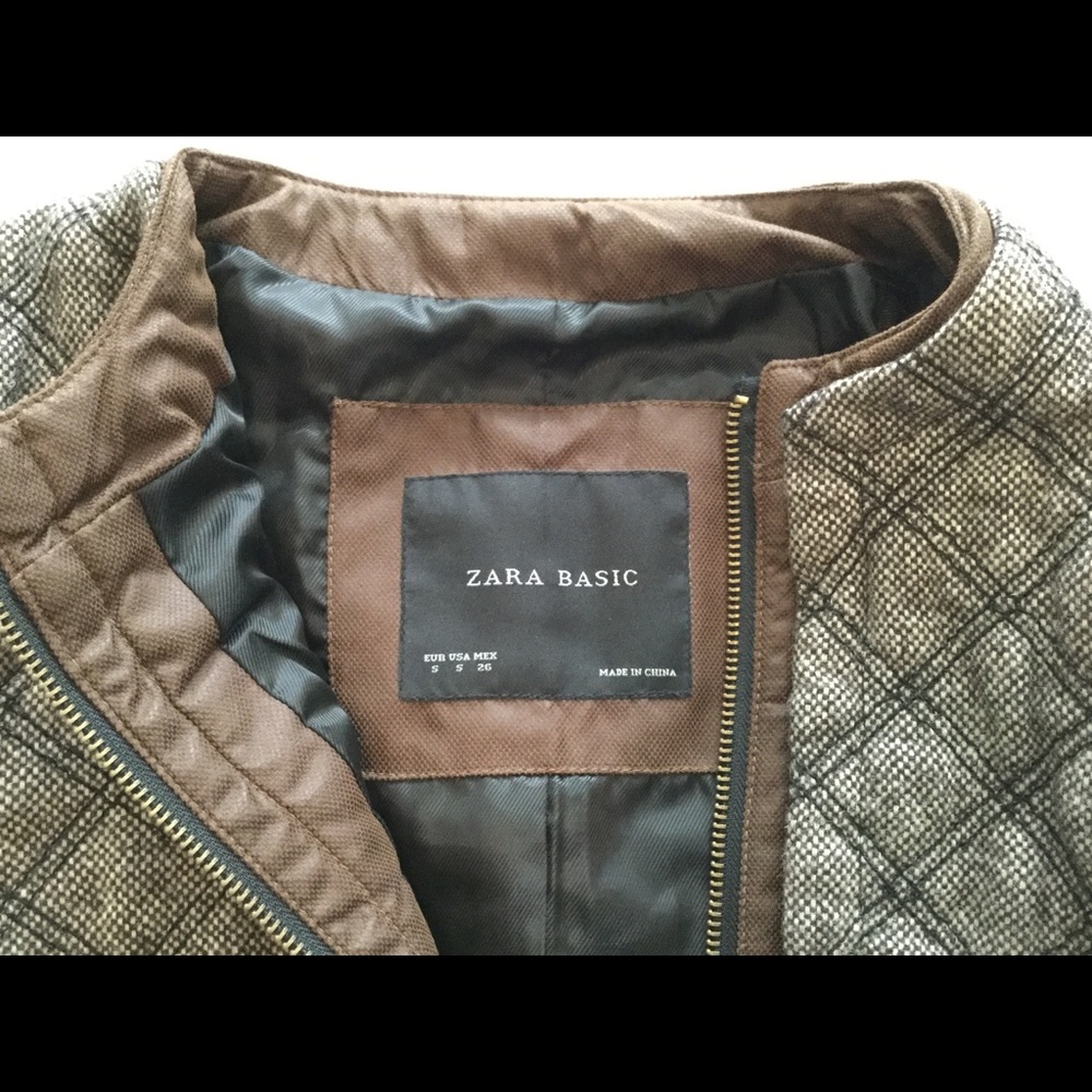 Zara Basic Quilted Diamond Print Jacket - image 5